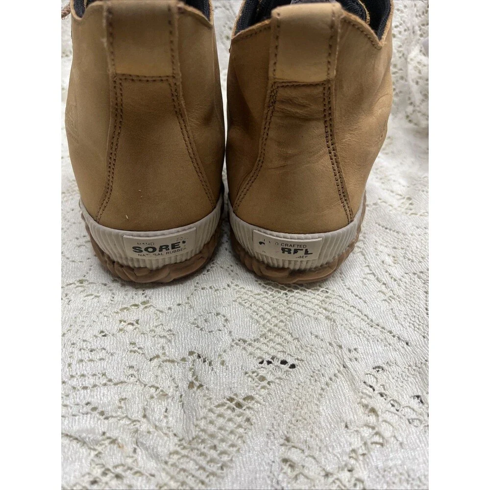 Sorel Out n About Womens 8.5 Duck Boots Brown Leather Lace Up Ankle Shoes